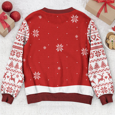 Baseball, Basketball, Football Snowman, Sport Snowman - Personalized Ugly Sweater