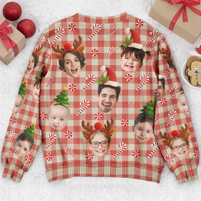 Custom Face Christmas Silly Family, Friends, Co-Workers - Personalized Ugly Sweater