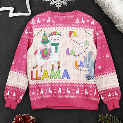 Fa La La La Llma - Personalized Ugly Sweater