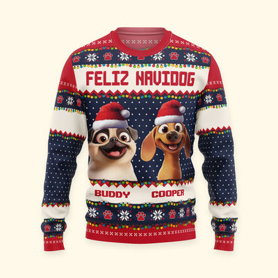 Feliz Navidog - Personalized Ugly Sweater