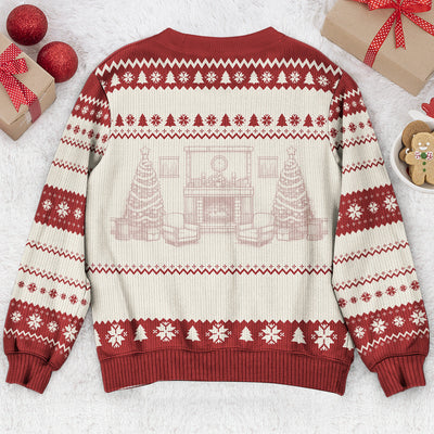 Funny Ugly Sweaters - Let Me Check My Giveashitometer - For Coworkers, Boss - Personalized Ugly Sweater