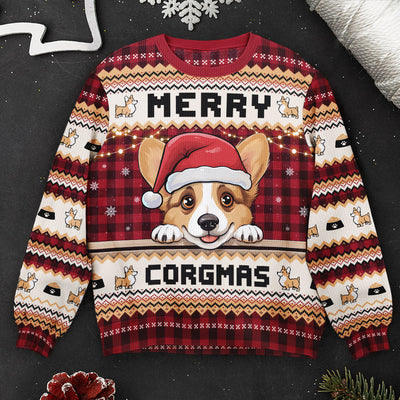 Merry Corgmas - Personalized Ugly Sweater