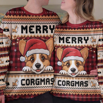 Merry Corgmas - Personalized Ugly Sweater