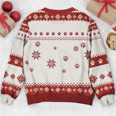 Merry Woofmas Dogs Christmas - Personalized Ugly Sweater