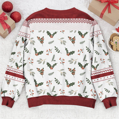 My Angels, Memorial Cardinal - Personalized Ugly Sweater