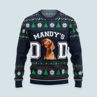 Pet Parents - Personalized Photo Ugly Christmas Sweater