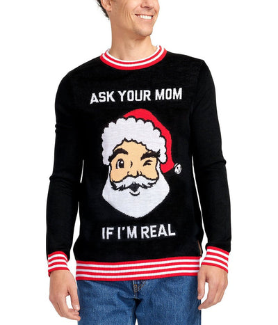 Men's Ask Your Mom Ugly Christmas Sweater